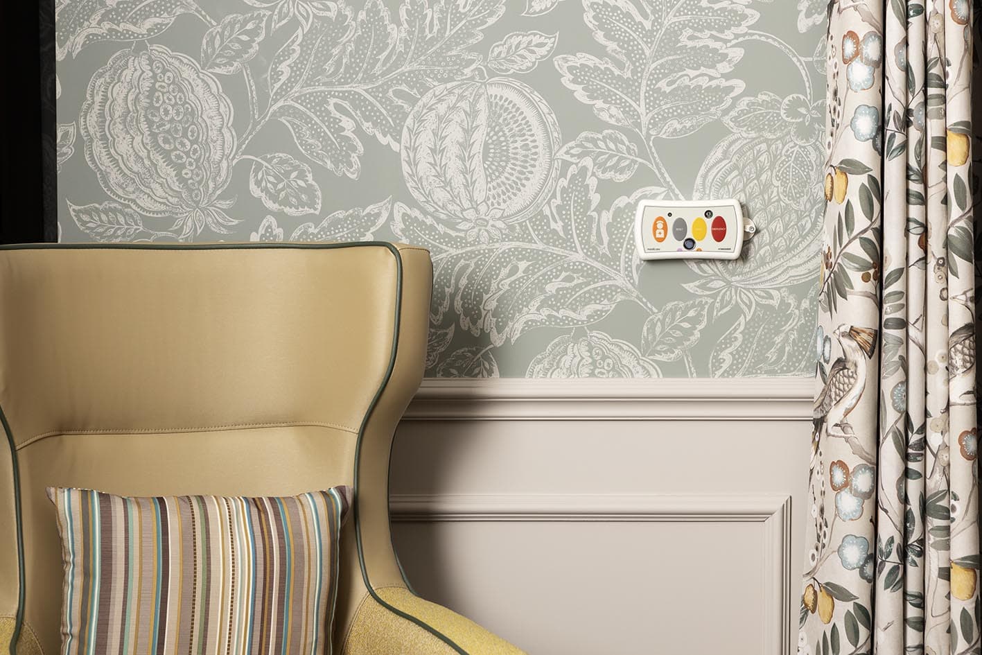 HTM6500iBiR nurse call system call point, wall-mounted emergency button